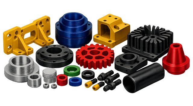 Industrially painted components from the paint shop line